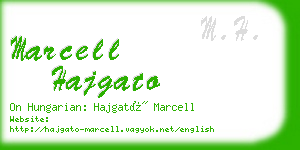 marcell hajgato business card